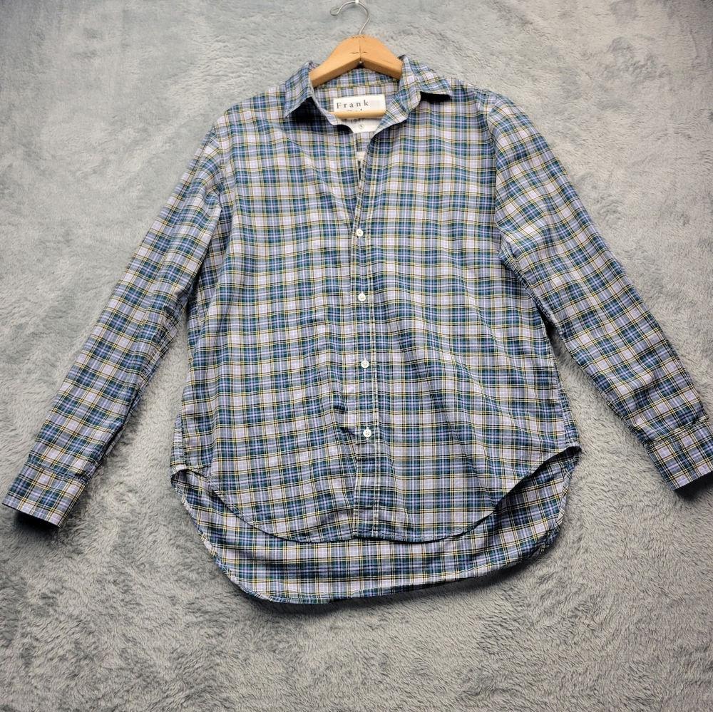 Frank & Eileen Womens Shirt Size Small "FRANK" Plaid Button Up